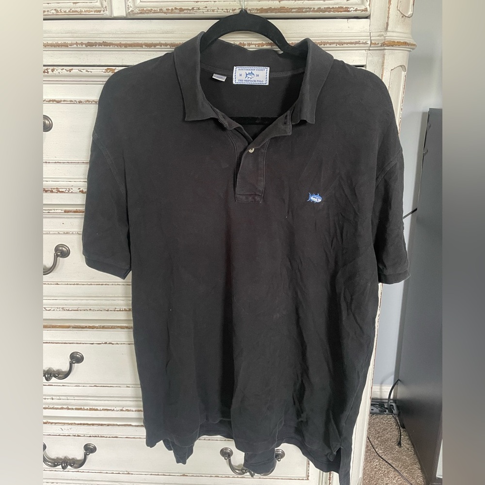 Southern Tide Black Polo Size M